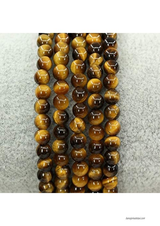 Gem Semi Precious Gemstone 4mm Round Beads Crystal Stretch Bracelet 7 Unisex